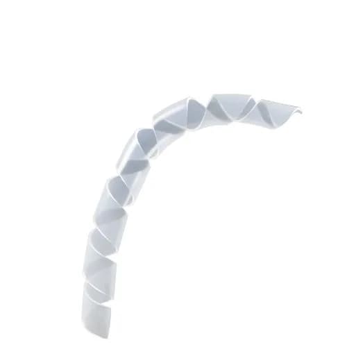 CableWholesale Clear Spiral Cable Wrap 1.8m (6ft) | Adjustable Diameter 20mm-130mm thumbnail 1