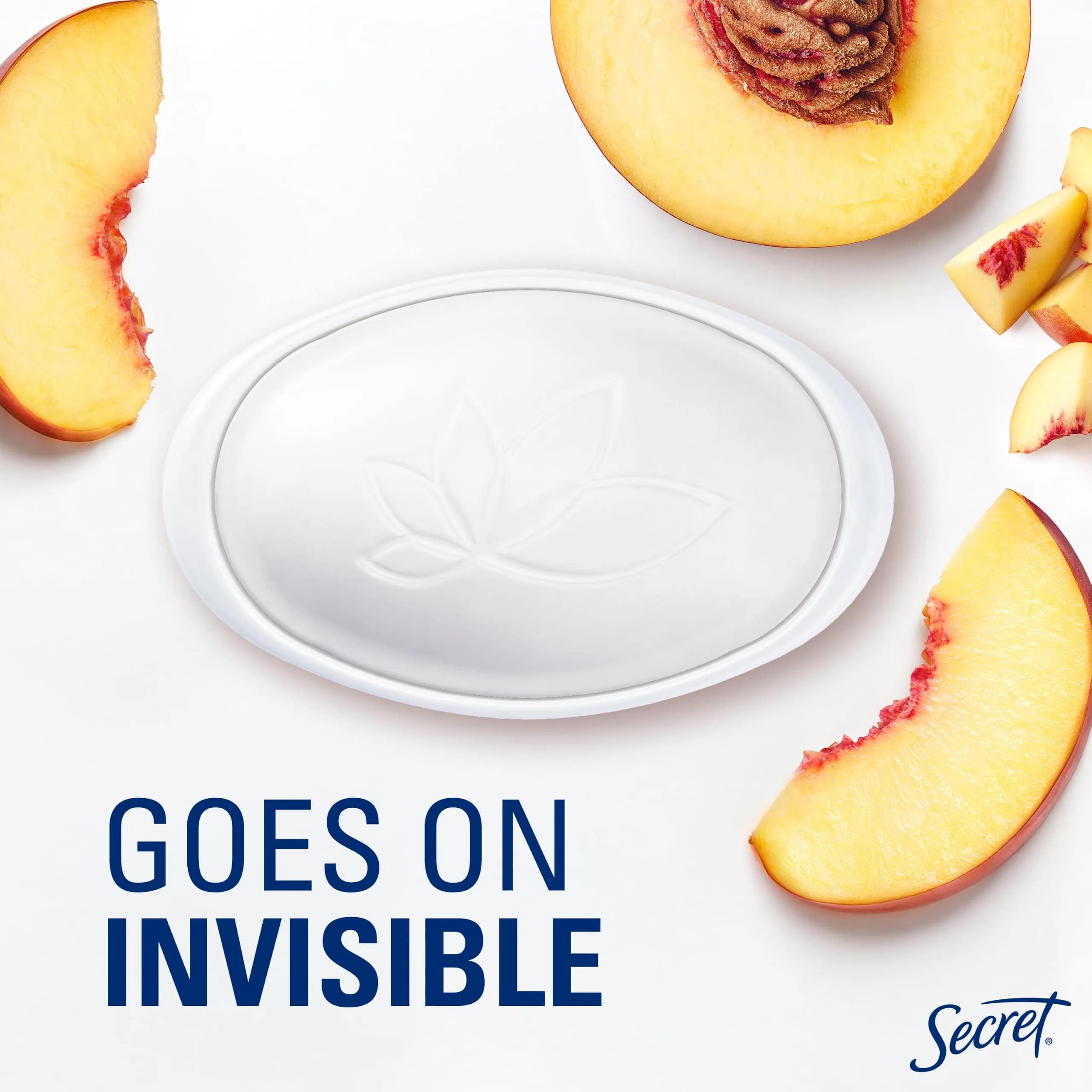Secret Fresh Invisible Solid Antiperspirant Deodorant for Women, Sweet Nectarine Scent, 75g (2.6 oz) | 72-Hour Breathable Odor Protection - view 4