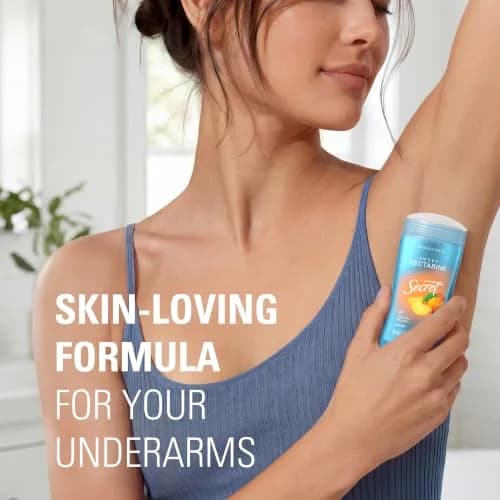Secret Fresh Invisible Solid Antiperspirant Deodorant for Women, Sweet Nectarine Scent, 75g (2.6 oz) | 72-Hour Breathable Odor Protection thumbnail 7