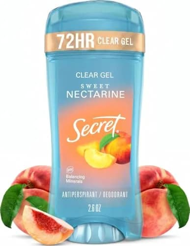 Secret Fresh Clear Gel Antiperspirant Deodorant for Women, Sweet Nectarine, 2.6 oz - main product image