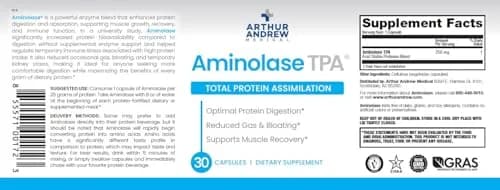 Arthur Andrew Medical Aminolase TPA 90 Capsules | Supports Protein Absorption & Muscle Synthesis thumbnail 8