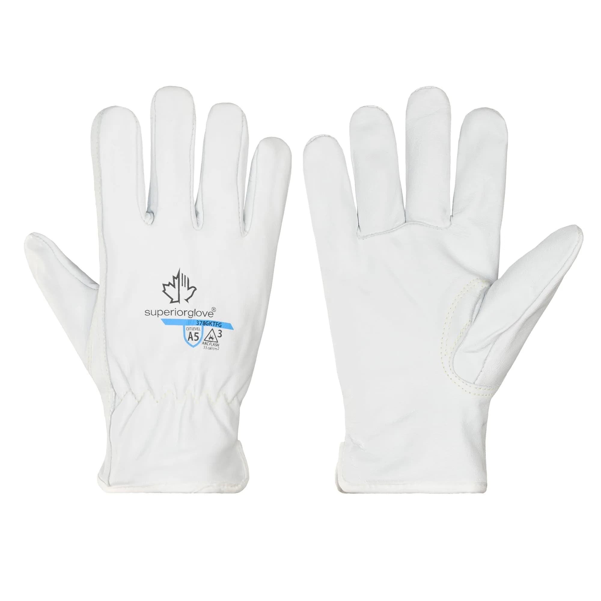 Superior Glove Endura Pro Cut Resistant Leather Safety Work Gloves for Men & Women with Heat and Arc Flash Protection – Large