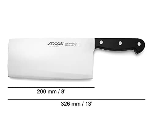 Arcos Cleaver Knife 8 Inch Nitrum Stainless Steel | Heavy-Duty Kitchen Tool for Pro & Home Use thumbnail 3