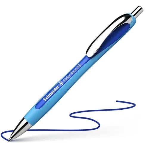 Schneider Slider Rave XB Ballpoint Pens, 1.4mm Extra Broad, Blue Ink, 5-Pack | Smooth Writing Instrument for Office & Students thumbnail 4