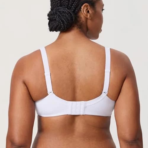 DELIMIRA Women's Balconette Full Coverage Bras White 40C | Supportive, Seamless, Support for Large Busts thumbnail 2