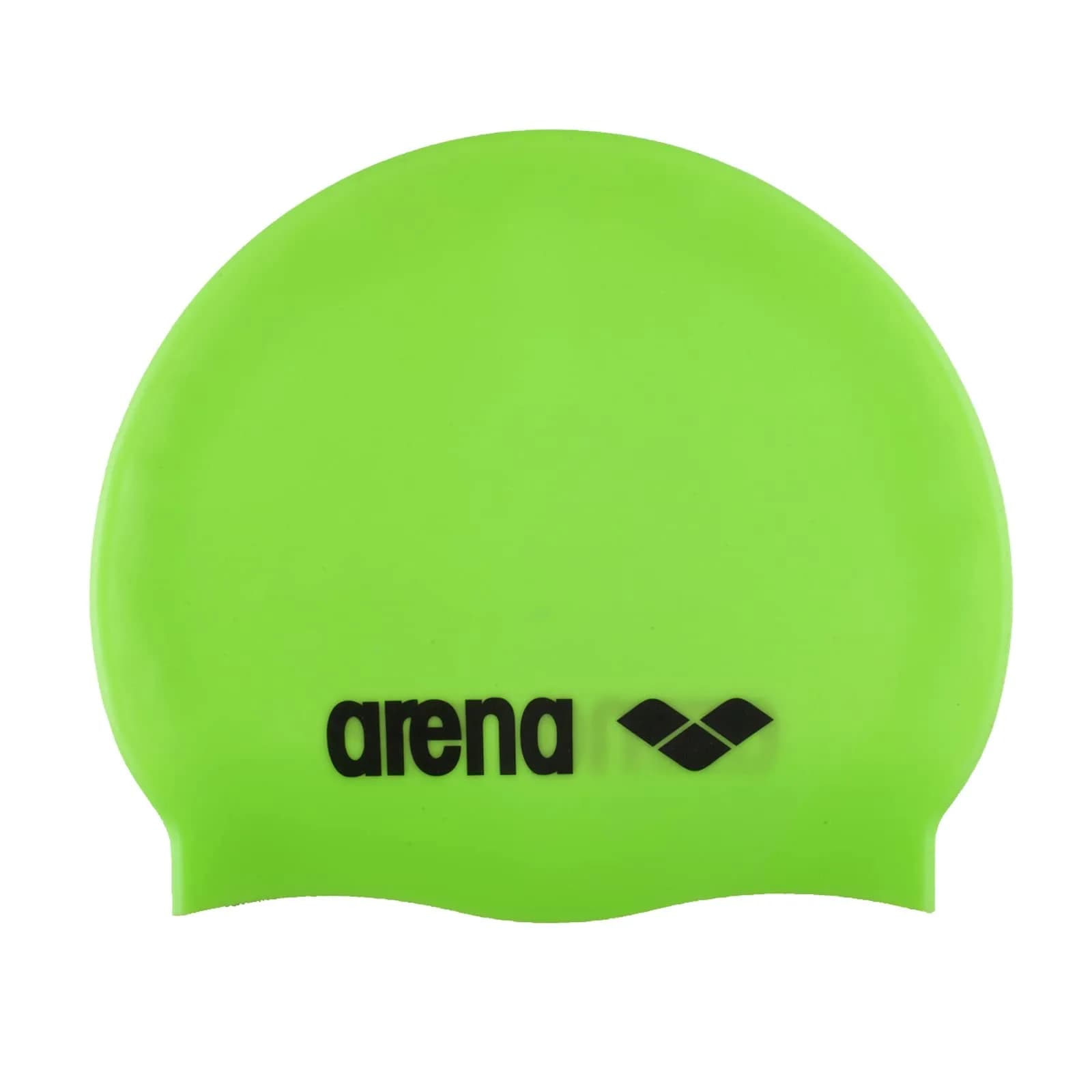 Arena Classic Unisex Silicone Swim Cap for Women and Men, Acid Lime/Silver | Hydrodynamic, Durable & Comfortable (70-120 chars)