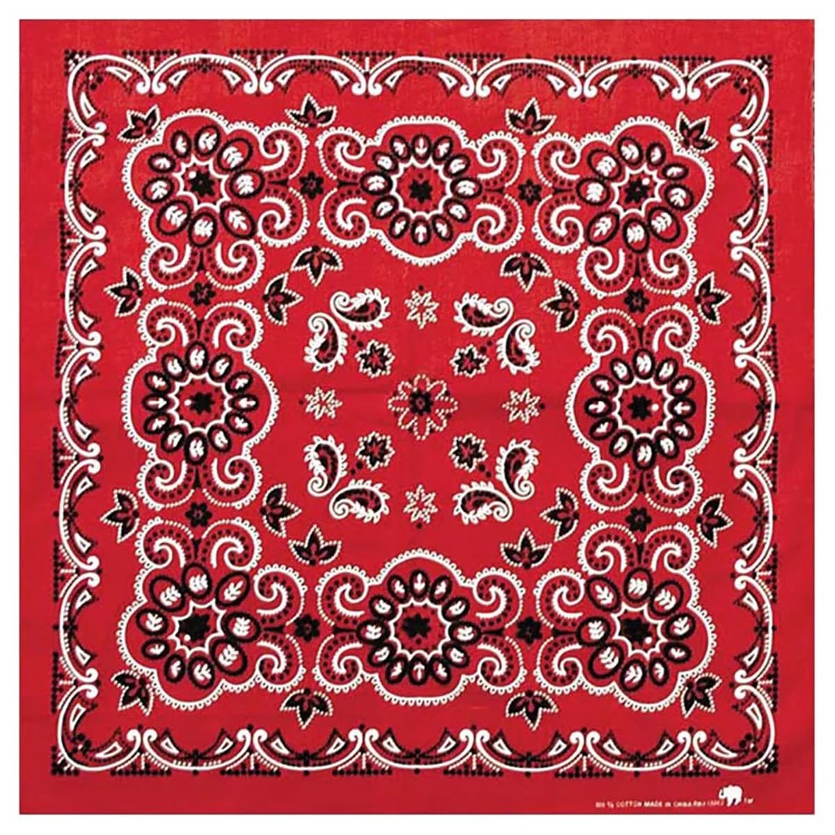 OUTDOOR PRODUCTS Texas Paisley Bandana Red 68cm x 68cm | Authentic USA Import - main product image