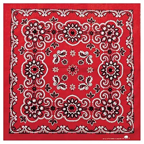 OUTDOOR PRODUCTS Texas Paisley Bandana Red 68cm x 68cm | Authentic USA Import thumbnail 1