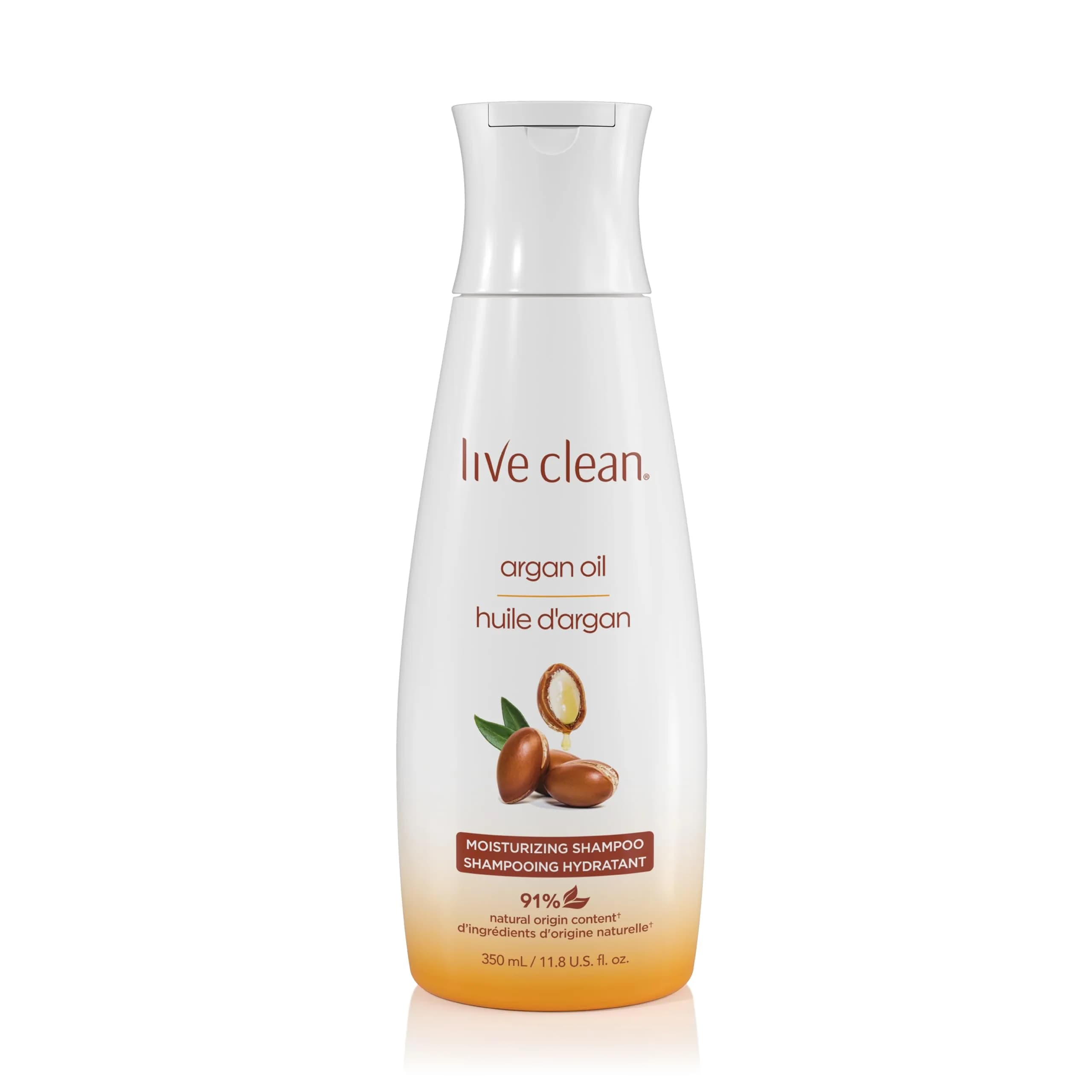 Live Clean Restorative Argan Oil Shampoo 355ml | Nourishes & Restores Shine — 12 Fl Oz