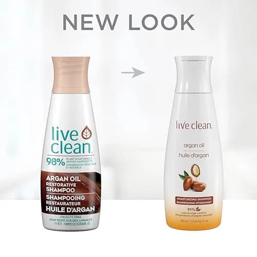 Live Clean Restorative Argan Oil Shampoo 355ml | Nourishes & Restores Shine thumbnail 5