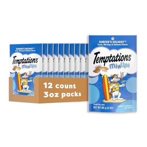 Temptations MixUps Surfer's Delight Crunchy Cat Treats, 3 oz Bag thumbnail 1
