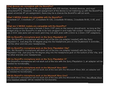 V-Moda BoomPro Microphone | 3.5mm Jack | Flexible Boom | Black | 0.08 kg (0.17 lb) thumbnail 7