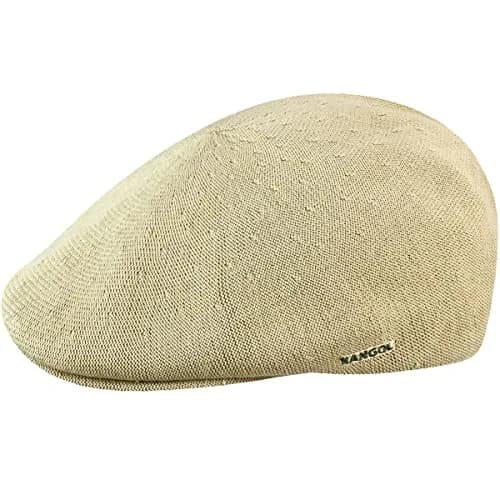 Kangol 507 Bamboo Hat Small Beige | Modern Summer Flat Cap with Fitted Shape thumbnail 1