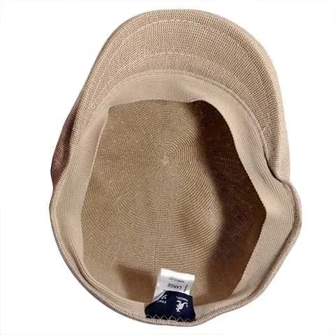Kangol 507 Bamboo Hat Small Beige | Modern Summer Flat Cap with Fitted Shape thumbnail 6
