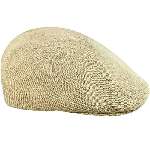Kangol 507 Bamboo Hat Small Beige | Modern Summer Flat Cap with Fitted Shape thumbnail 11