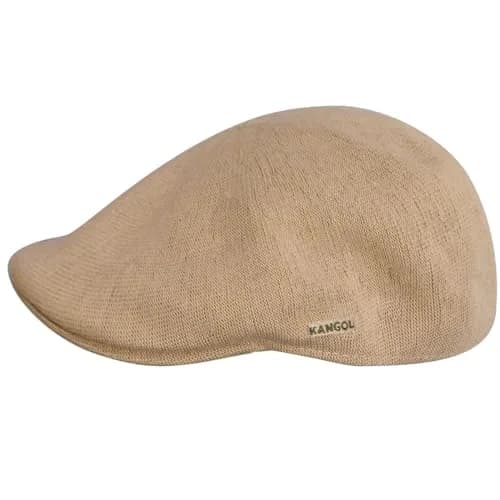 Kangol 507 Bamboo Hat Small Beige | Modern Summer Flat Cap with Fitted Shape thumbnail 3