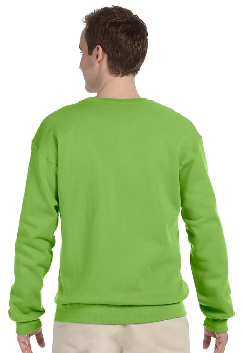 JERZEES - NuBlend Crewneck Sweatshirt. 562M M Safety Orange thumbnail 3