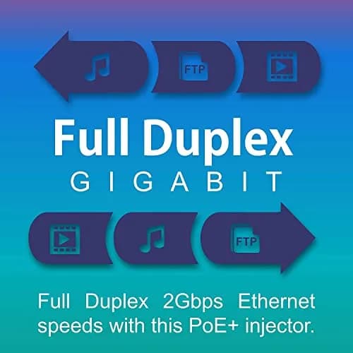 TRENDnet Gigabit Power Over Ethernet Plus Injector TPE-115GI | 1 Gbps PoE+ Power & Data up to 100m thumbnail 2