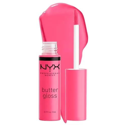 NYX PROFESSIONAL MAKEUP Butter Gloss Lip Gloss - Peaches & Cream (Pink Coral) 7.9ml (0.27 Fl Oz) thumbnail 1