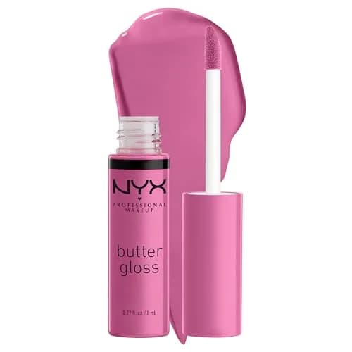 NYX PROFESSIONAL MAKEUP Butter Gloss Merengue (Pink Lilac) 8ml (0.27 Fl Oz) | Non-Sticky Sheer to Medium Coverage thumbnail 1