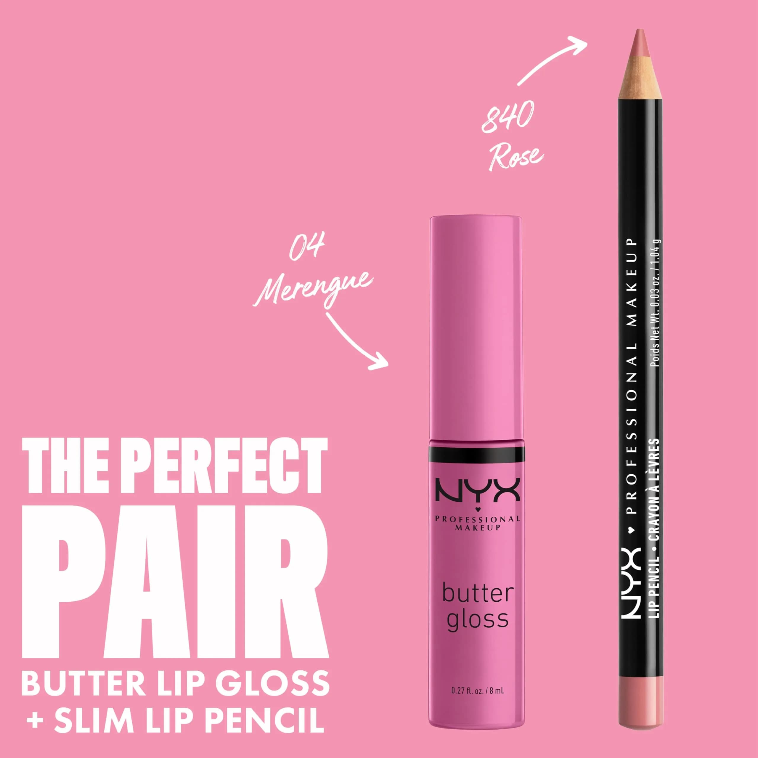 NYX PROFESSIONAL MAKEUP Butter Gloss Merengue (Pink Lilac) 8ml (0.27 Fl Oz) | Non-Sticky Sheer to Medium Coverage - view 4