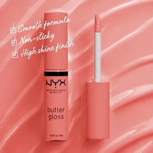 NYX PROFESSIONAL MAKEUP Butter Gloss - Creme Brulee (0.27 Fl Oz) | Natural Sheer to Medium Coverage thumbnail 2