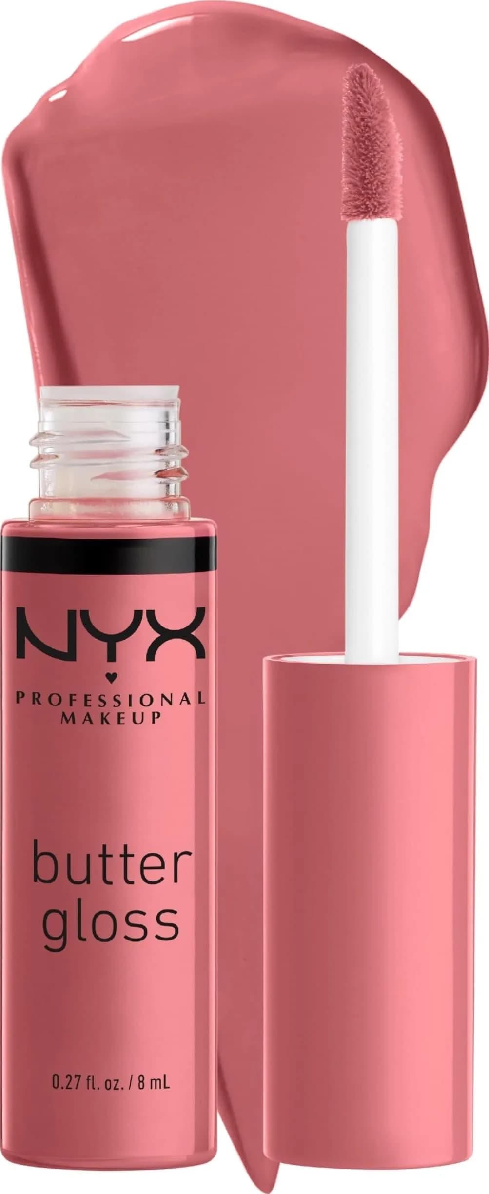 NYX PROFESSIONAL MAKEUP Butter Gloss 07 Tiramisu (Brown) - Vegan, Non-Sticky Shine Lip Gloss - main product image