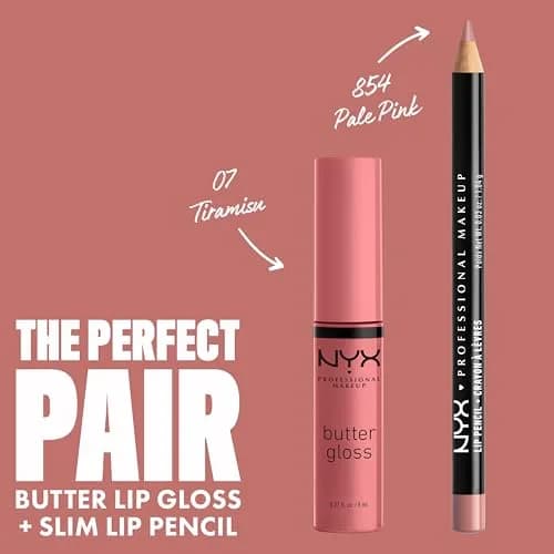 NYX PROFESSIONAL MAKEUP Butter Gloss 07 Tiramisu (Brown) - Vegan, Non-Sticky Shine Lip Gloss thumbnail 4