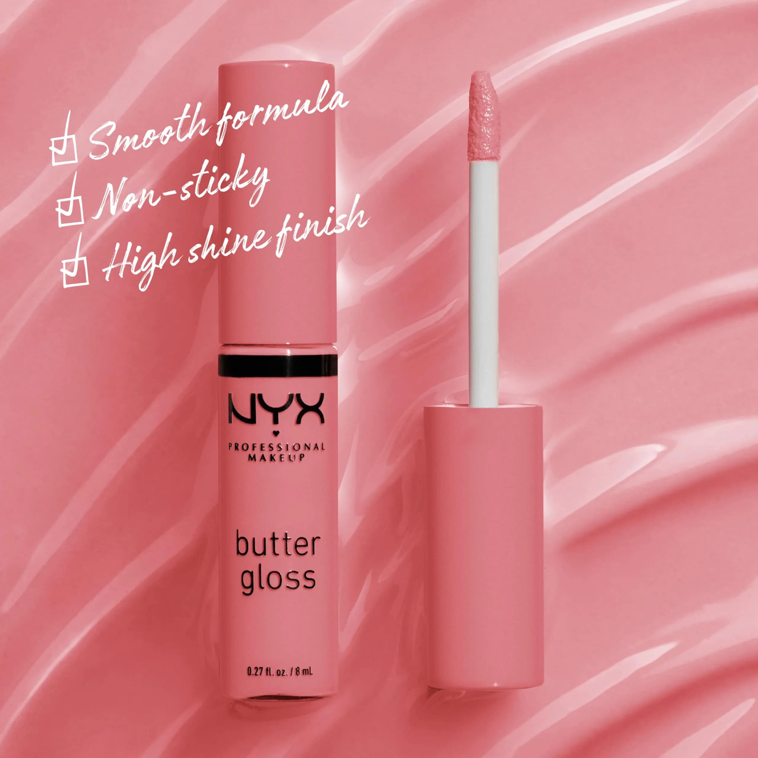 NYX PROFESSIONAL MAKEUP Butter Gloss 07 Tiramisu (Brown) - Vegan, Non-Sticky Shine Lip Gloss - view 2