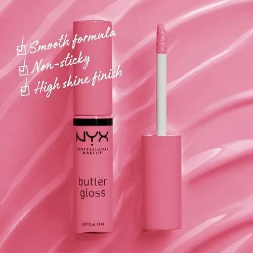 NYX PROFESSIONAL MAKEUP Butter Gloss Vanilla Cream Pie Lip Gloss 7.9ml (0.27 Fl Oz) | Sheer to Medium Coverage thumbnail 2