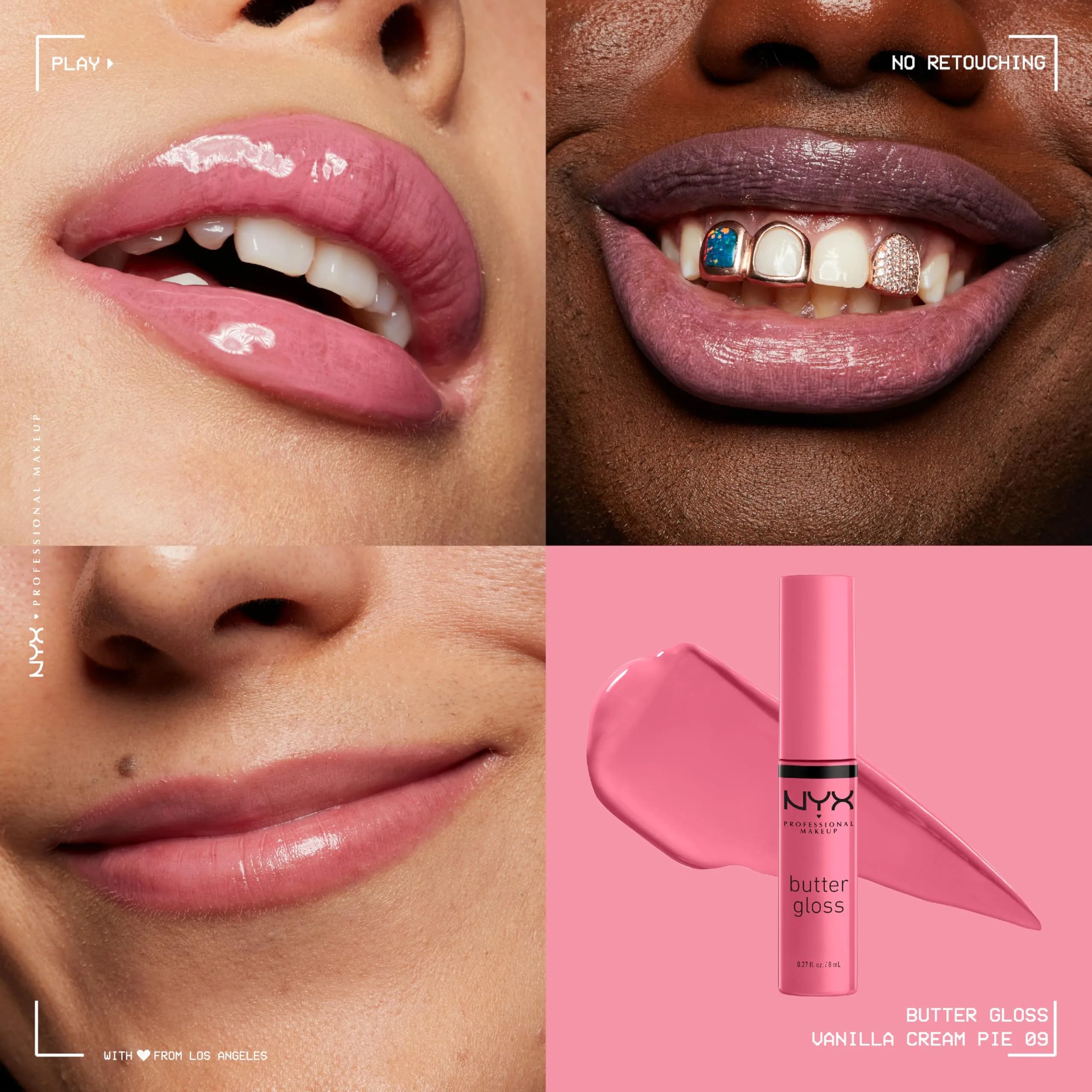 NYX PROFESSIONAL MAKEUP Butter Gloss Vanilla Cream Pie Lip Gloss 7.9ml (0.27 Fl Oz) | Sheer to Medium Coverage - view 3