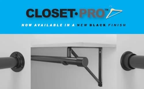 Knape & Vogt Heavy Duty Closet Pole Sockets | White Powder-Coated Mount Bracket (1 Pack) thumbnail 9