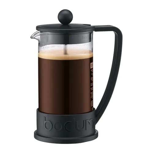 Bodum Brazil French Press Coffee Maker 350ml (12 oz) | Iconic Glass & Stainless Steel Brewer thumbnail 1
