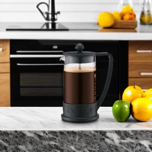 Bodum Brazil French Press Coffee Maker 350ml (12 oz) | Iconic Glass & Stainless Steel Brewer thumbnail 4