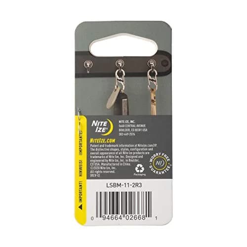 Nite Ize S-Biner MicroLock Locking Key Holder, Stainless-Steel 2-Pack | Secure & Versatile thumbnail 6