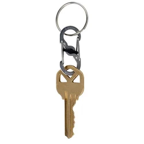 Nite Ize S-Biner MicroLock Locking Key Holder, Stainless-Steel 2-Pack | Secure & Versatile thumbnail 3