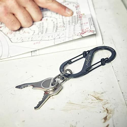Nite Ize S-Biner Slide Lock Carabiner #4 - 75lb Capacity, Black | Secure Dual Gate Locking thumbnail 5