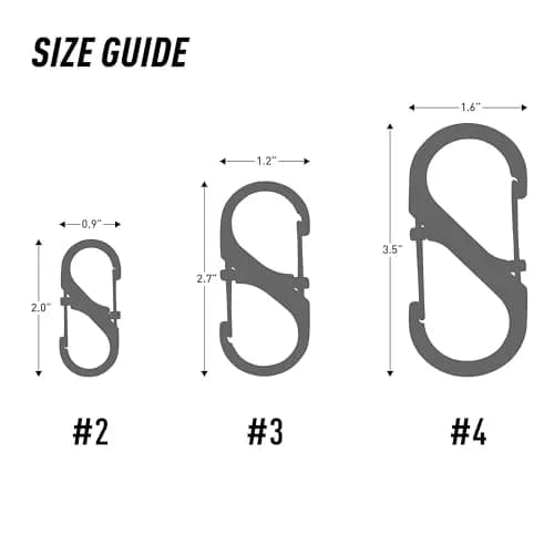 Nite Ize S-Biner Slide Lock Carabiner #4 - 75lb Capacity, Black | Secure Dual Gate Locking thumbnail 3