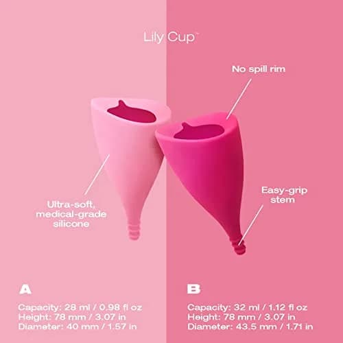 INTIMINA Lily Cup Size B | Up to 8 Hours Leak-Free Menstrual Cup thumbnail 6