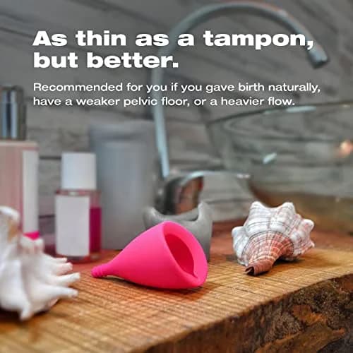 INTIMINA Lily Cup Size B | Up to 8 Hours Leak-Free Menstrual Cup thumbnail 2