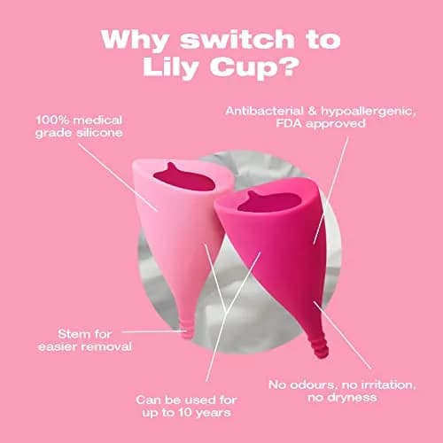 INTIMINA Lily Cup Size B | Up to 8 Hours Leak-Free Menstrual Cup thumbnail 3