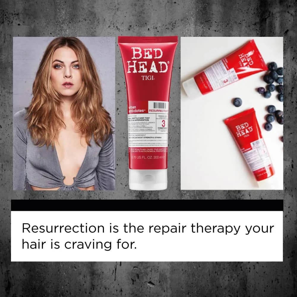 Bed Head Resurrection Conditioner 200ml (6.76 Fl Oz) | Revives Lifeless Hair with Thermal Protection - view 6