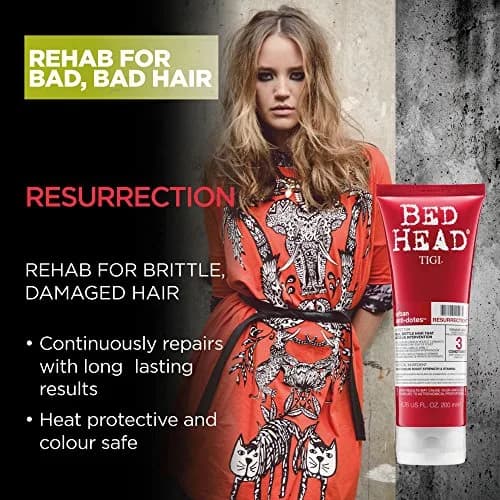 Bed Head Resurrection Conditioner 200ml (6.76 Fl Oz) | Revives Lifeless Hair with Thermal Protection thumbnail 7