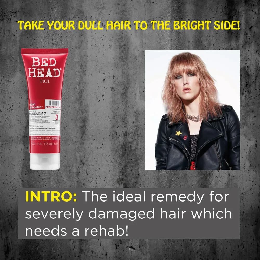Bed Head Resurrection Conditioner 200ml (6.76 Fl Oz) | Revives Lifeless Hair with Thermal Protection - view 4