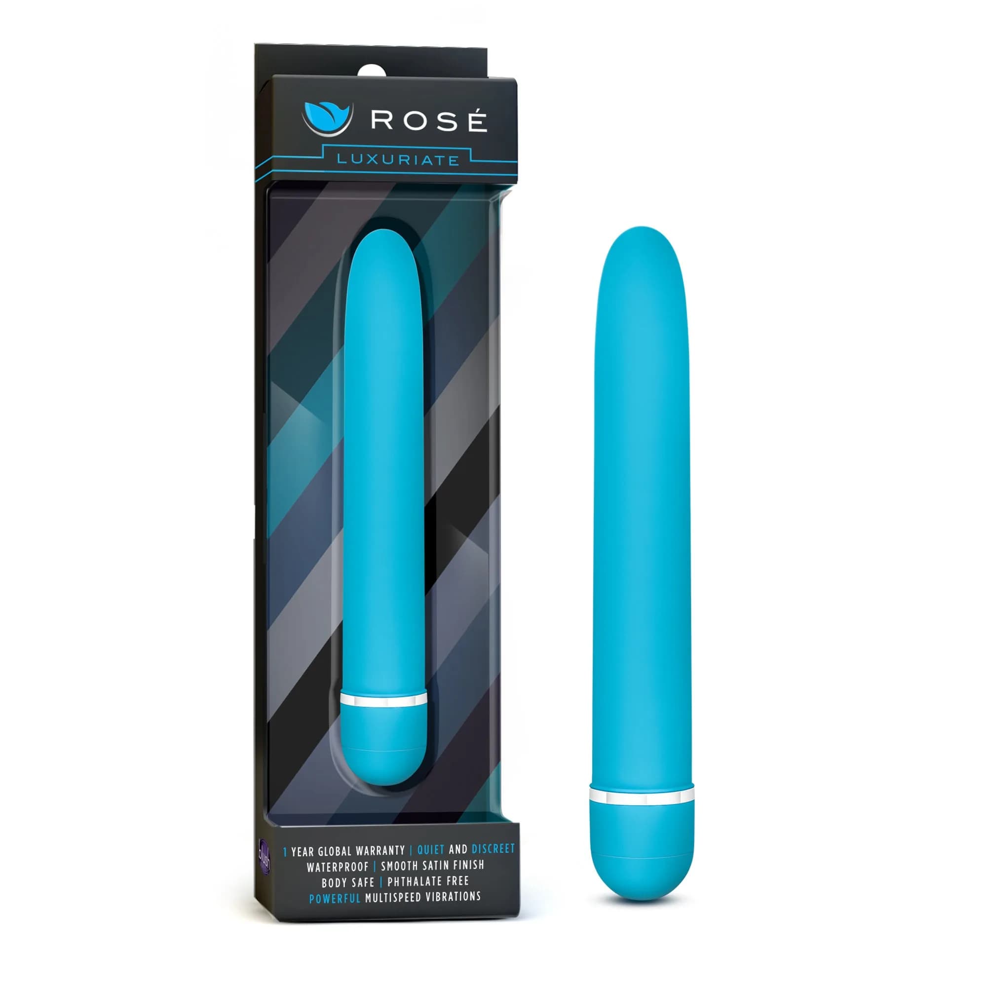 Blush Rosé Luxuriate 7 Inch Vibrator Bullet | Powerful Multi-Speed Clitoral & G-Spot Stimulator