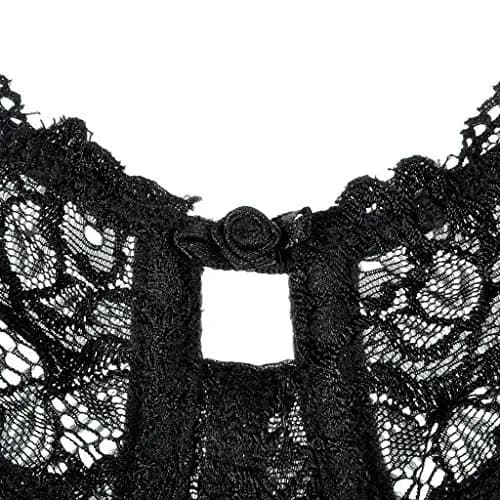 DELIMIRA Women's Minimizer Full Coverage Lace Bras Black 42DD | Supportive, Lightweight & Elegant for Daily Wear thumbnail 5