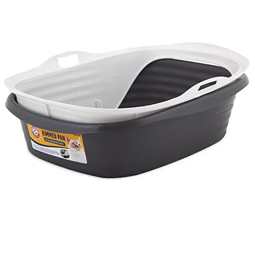 Arm & Hammer Rimmed Cat Litter Box with High Sides and Microban | Large, Odor-Resistant, Made in USA thumbnail 2