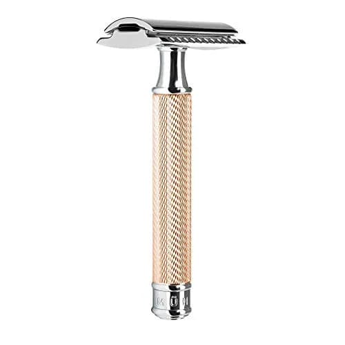 MÜHLE TRADITIONAL R89 Rose Gold Closed Comb Double Edge Safety Razor for Men | Metal Handle, 116g thumbnail 1