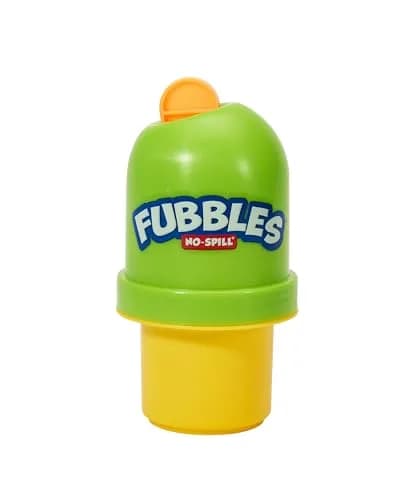 Fubbles No-Spill Bubble Tumbler with 4oz Solution & Wand | Ages 18 Months+ | Multicolor — Multi-colored