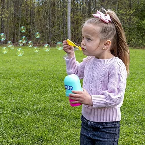 Fubbles No-Spill Bubble Tumbler with 4oz Solution & Wand | Ages 18 Months+ | Multicolor thumbnail 4